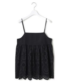 23区 S 【洗える】コットンエンブロイダリー キャミソール