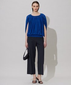 ICB L 【洗える】アセテートペーパーハイゲージ プルオーバーニット