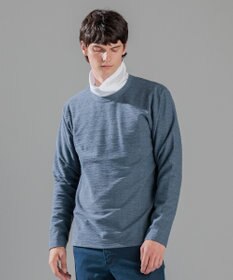 JOSEPH HOMME メランジリップル　クルーネックカットソー