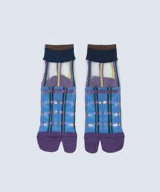 COQ multiple check シアーチェック足袋ソックス