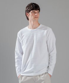 JOSEPH HOMME メランジリップル　クルーネックカットソー