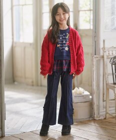 組曲 KIDS 【S-Lサイズ】 ケーブルニットカーディガン