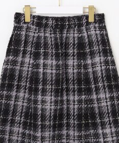 ANY SIS ファジーチェック ミニスカート