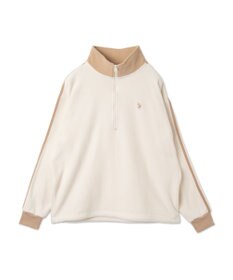 WEGO 【ユニセックス着用ITEM】USPOLOフリースハーフジッププルオーバー