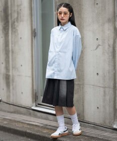 WEGO 【ユニセックス着用ITEM/MLサイズ展開】クロップドブロードシャツ