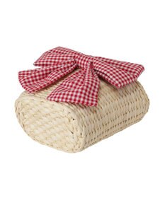 Maison de FLEUR リボンメイズフリルハンドルカゴバッグ