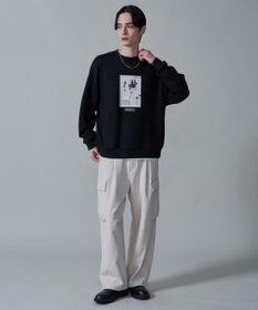 WEGO 【２点セット】アクセ付きフォトグラフィックプルオーバー