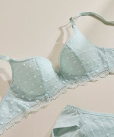 une nana cool 【リニューアル】 しなやかにフィット ポルカドットモールド 3/4カップブラ