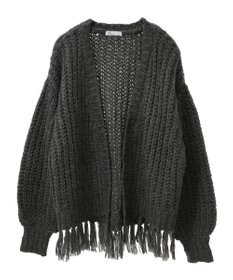 CRAFT STANDARD BOUTIQUE 洗える/フリンジニットカーディガン