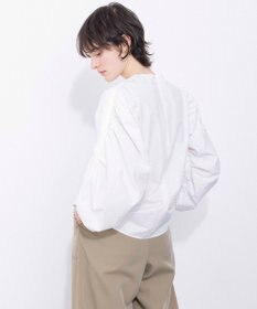 NAVE 【Nave・洗える】タイプライタークロス ギャザーブラウス