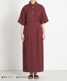 NAVE 【ReNAVE　洗える】アセテートギャバスカート