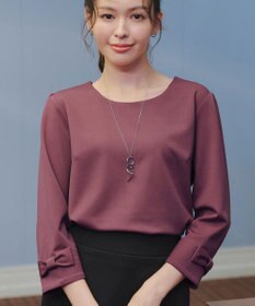 Tiaclasse 【洗える】リボン袖ポンチトップス