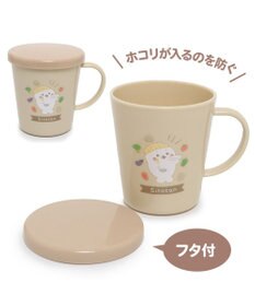 Mother garden しろたん 蓋つきマグカップ キッチン柄 300mL 日本製