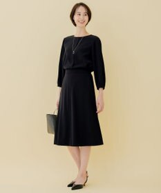 自由区 【XSサイズ～/洗える】ダブルフェイススーティング フレアスカート