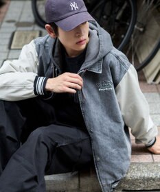 WEGO 【ユニセックス着用ITEM/MLサイズ展開】デニムスタジャン