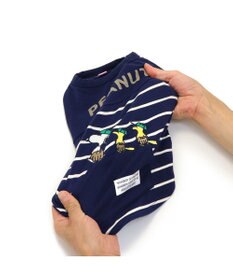 PET PARADISE スヌーピー お揃い 野球柄Ｔシャツ 【中型犬】【大型犬】《ネイビー／ホワイト》