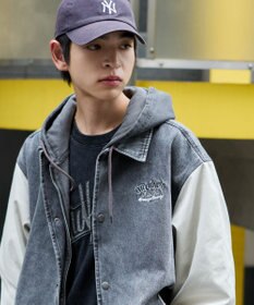 WEGO 【ユニセックス着用ITEM/MLサイズ展開】デニムスタジャン