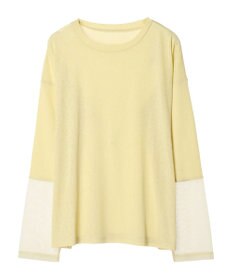 Green Parks 袖チュールドッキングプルオーバー