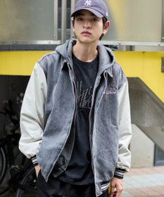 WEGO 【ユニセックス着用ITEM/MLサイズ展開】デニムスタジャン