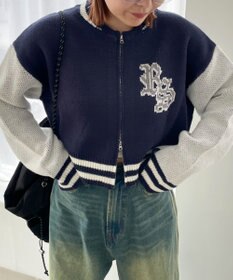 WEGO ニットショートスタジャン