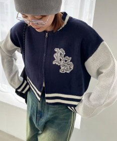 WEGO ニットショートスタジャン