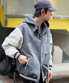 WEGO 【ユニセックス着用ITEM/MLサイズ展開】デニムスタジャン