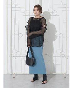 earth music&ecology ＳＥＴ２点メッシュプルオーバー＋タンクトップ