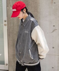 WEGO 【ユニセックス着用ITEM/MLサイズ展開】デニムスタジャン