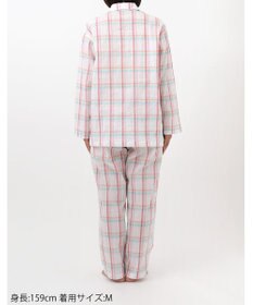 ワコール／睡眠科学 パジャマ 長袖 長ズボン 綿混(本体) 上下セット 前開き レディース YDX342 睡眠科学／ワコール