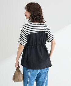 Green Parks ビスチェドッキングドロスト５分袖プルオーバー