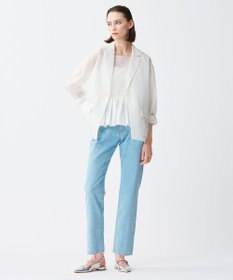 uncrave シアー オーガンジー ペプラム トップス