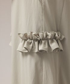 GRACE CONTINENTAL サイドフリルタフタワンピース