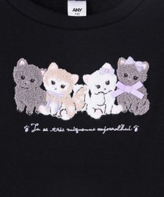 ANY KIDS なかよしサガラ刺繍 裏シャギー トレーナー