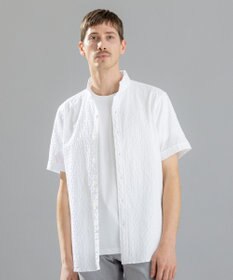 JOSEPH HOMME シガーカッタージャガード　ウイングカラー半袖シャツ