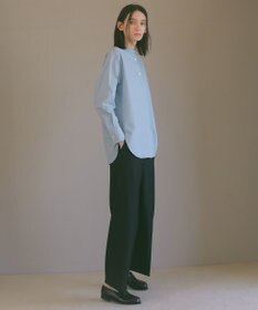 23区 【23区 | 5525gallery】コットンタイプライター バンドカラー シャツ