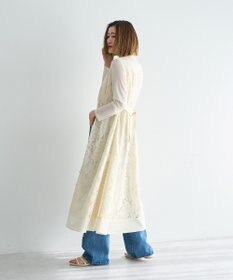 YECCA VECCA レース切替ジレワンピース