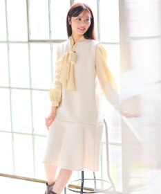 Feroux パール付きダンボール ジャンパースカート