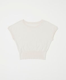 TOQUE 25SS新作〈大草直子さんアドバイザー〉シルク×コットンニットフレンチスリーブ