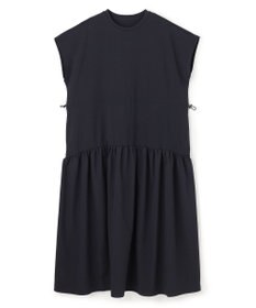 UNFILO BEAUTY FORM-T コンビティアード ワンピース ネイビー×ネイビー