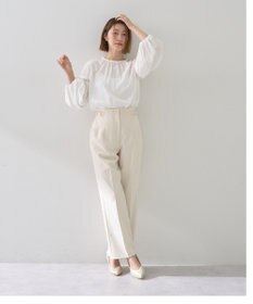 YECCA VECCA サイドベルテッドハイウエストパンツ