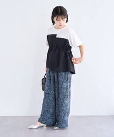 Green Parks ビスチェドッキングドロスト５分袖プルオーバー