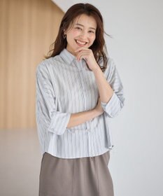 ANY L 【UVカット/抗菌防臭/速乾/手洗い可】エニィファンクション ストライプドルマンシャツ