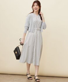 ANY SIS 【接触冷感・UVケア】ショートレングス畔 カーディガン