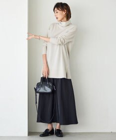 ICB 【洗える】 エステルメモリータフタ ロングスカート