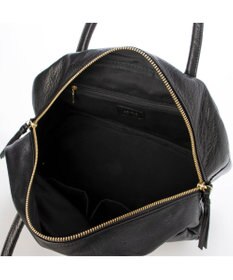 UNBILLION ペルケ perche / ガーメントレザー・サスティナブル2wayハーフムーンボストンM