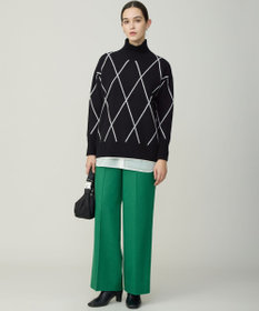 ICB ウォッシャブルライトウール ストレートパンツ