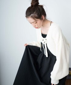 WEGO リボンニットボレロ