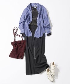 23区 L 【見上愛さん着用/洗える】カシミヤブレンド ニット パンツ