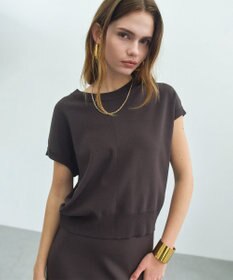 BEIGE， 【ロングセラー】LAURA / ストレッチ ドロップショルダーニット