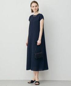 ICB ドライアセテートスラブ フレンチスリーブワンピース